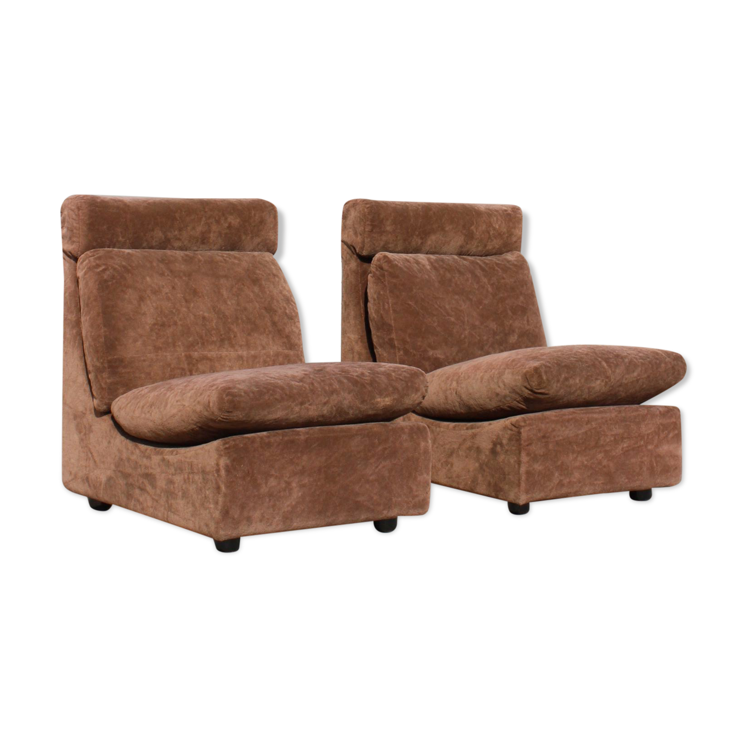 Walter Knoll Collection pair of modular armchairs in two-seater sofa 1970s