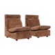 Walter Knoll Collection pair of modular armchairs in two-seater sofa 1970s