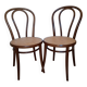 Caned bistro chairs