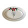 Old oval dish in faience st Amand n° 7011 flower pattern