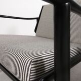 2x wooden Scandinavian arm chairs