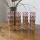 Set of 12 graphic glasses 1970