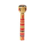 Large Kokeshi Doll XL Solid Wood Japan Showa Period 37cm