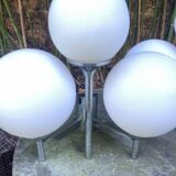 Pair of Sciolari-style opaline wall lights