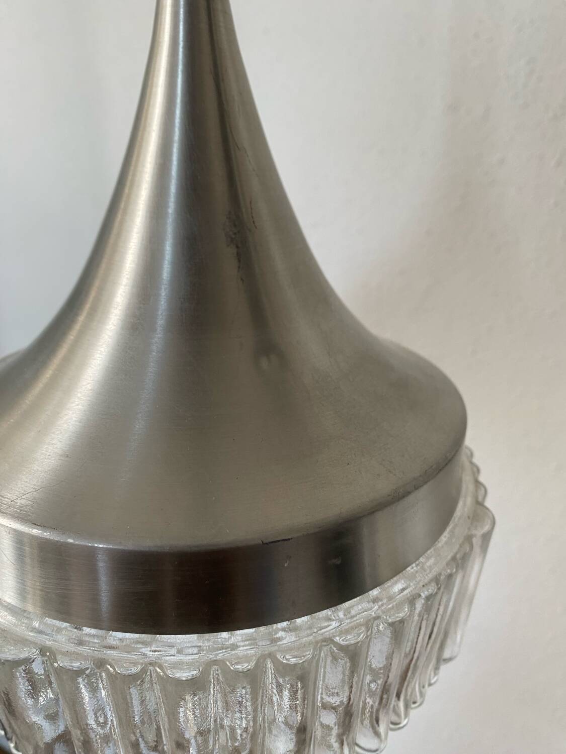 Scandinavian vintage bubble glass tulip pendant light