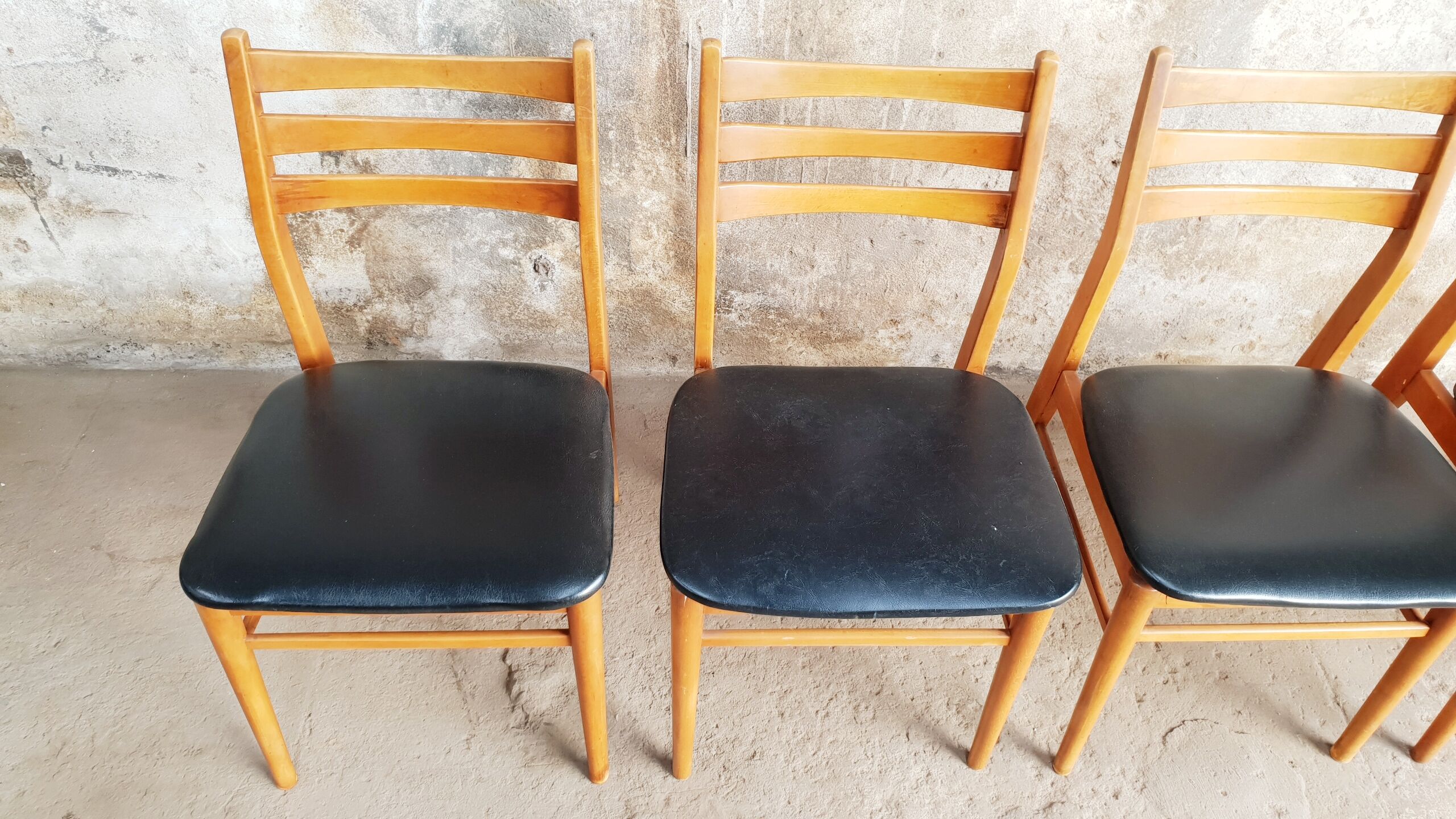 Set de 4 chaises scandinave vintage