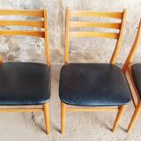 Set de 4 chaises scandinave vintage