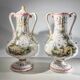 Pair of vases, Marseille earthenware factory, Joseph Gaspard Robert