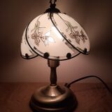 Touch table lamp vintage floral patterns