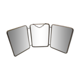 Vintage barber's triptych mirror 42x19cm