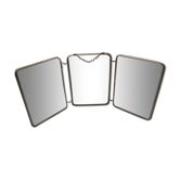 Miroir triptyque de barbier vintage 42x19cm