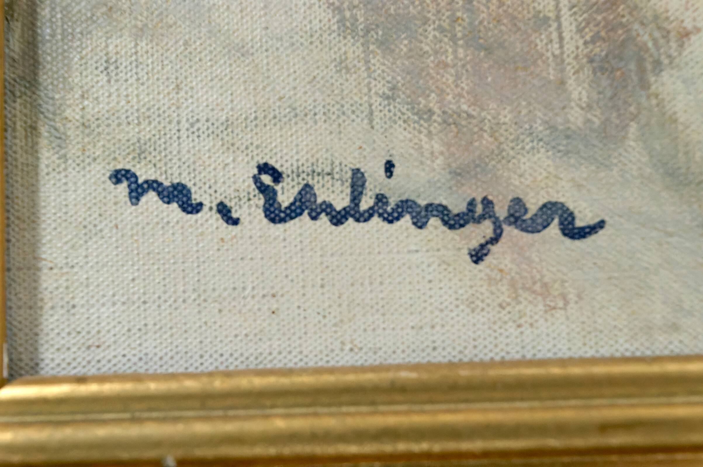 Nude portrait of a young woman with a headscarf, Maurice Ehlinger, Circa 1940