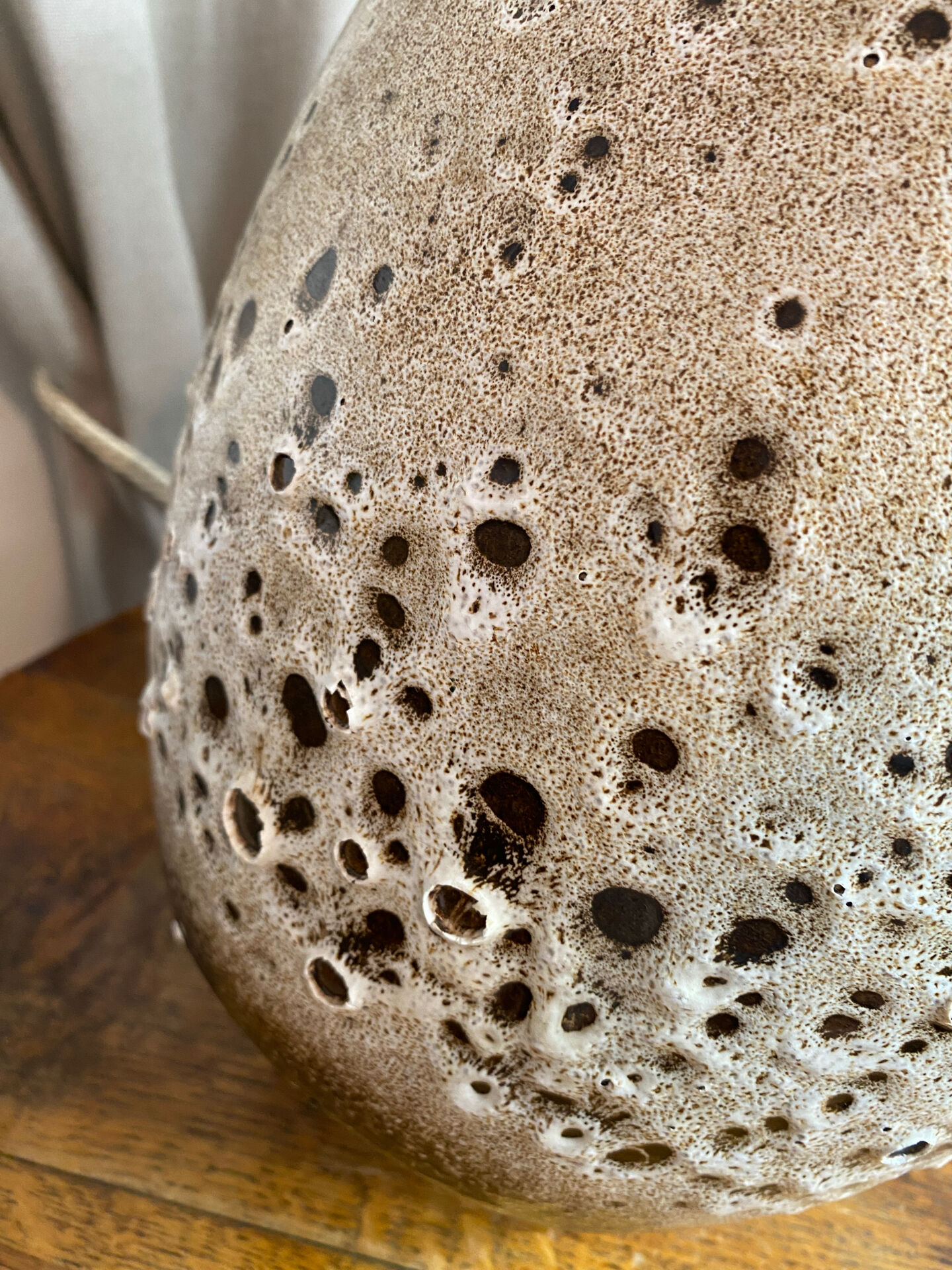 Lamp, large model, fat lava ceramic, West Germany
