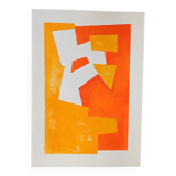 Minimalist geometric painting
