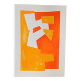 Minimalist geometric painting