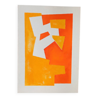 Minimalist geometric painting