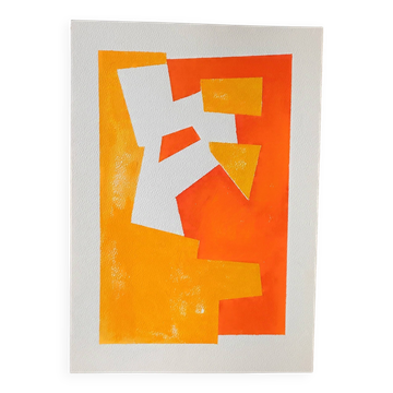 Peinture géométrique minimaliste