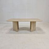 Italian travertine coffee table
