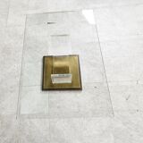 Lucite and brass arch coffee table, 1970s