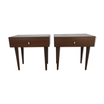 Pair of Scandinavian bedsides