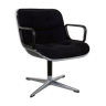 Black fabric office chair by Charles Pollock for Knoll 1970