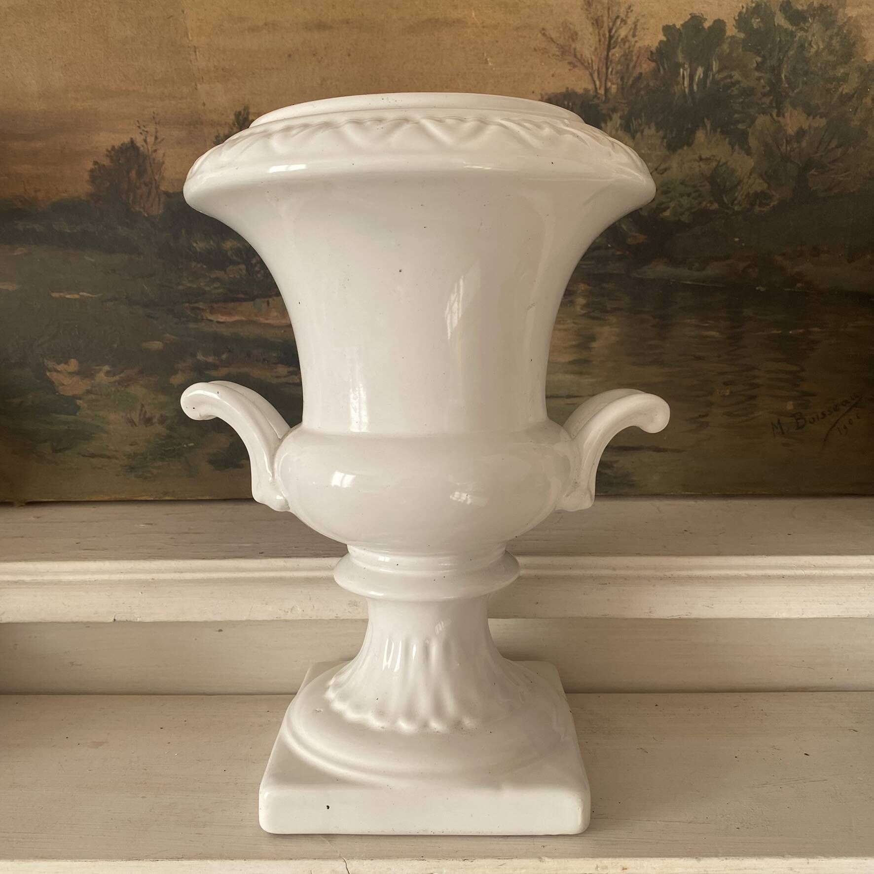 Jardinière Médicis , vase  en céramique Italy 26 cm