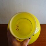 Vase ball glass murano lemon yellow