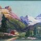 Louis ANDREY, mountain landscape, oil on canvas signed