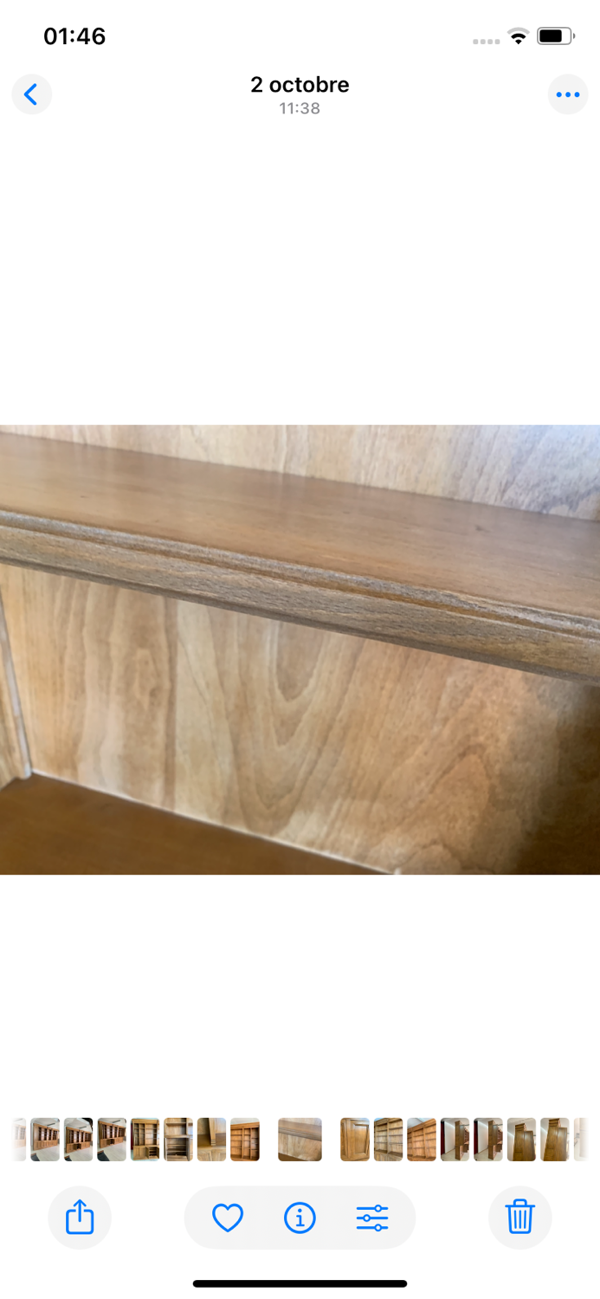 Bibliothèque, dressing en bois massif