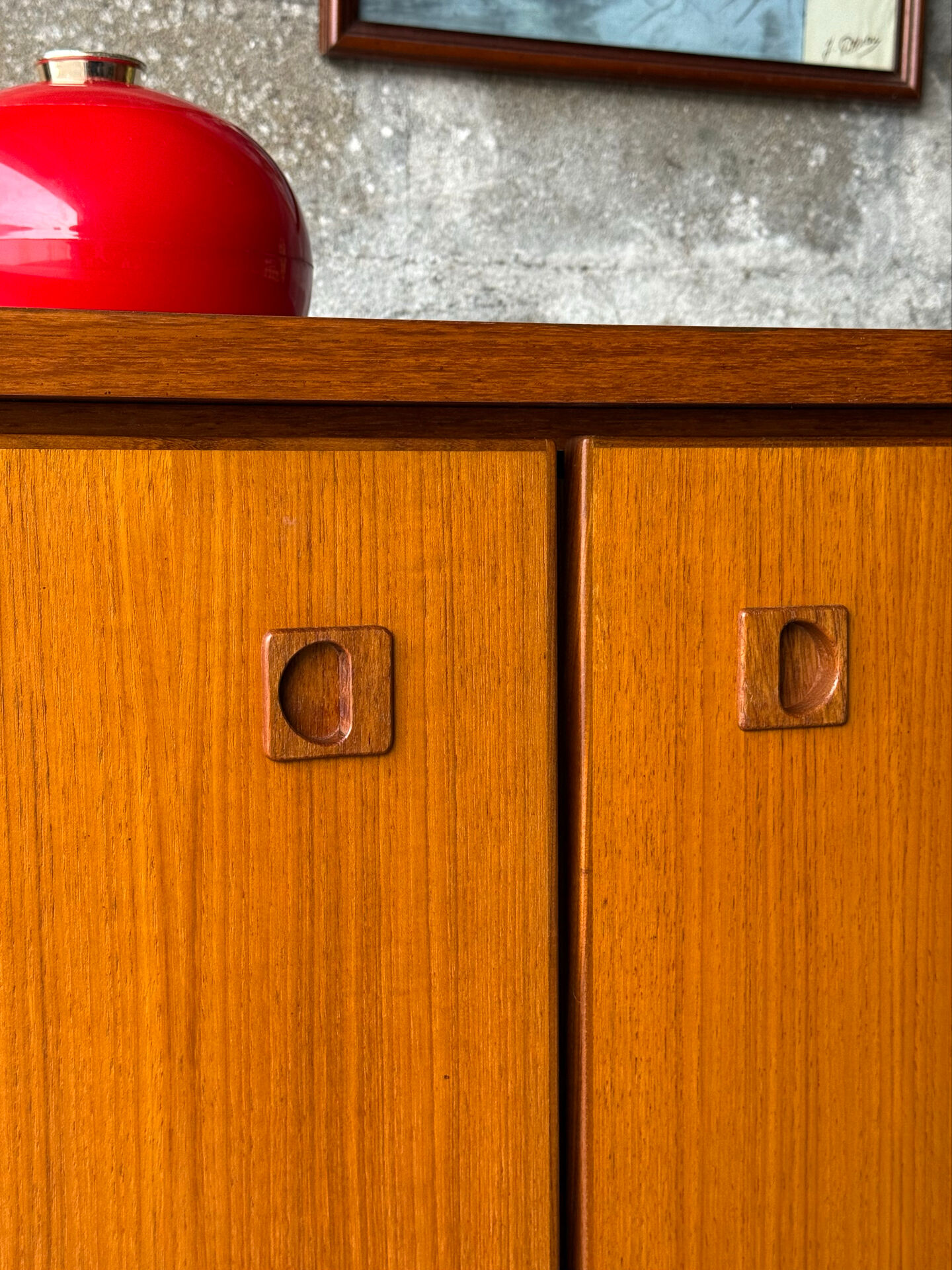 Vintage Scandinavian teak sideboard, 1970.