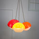 Set of 3 Space Age Pendant Lamps