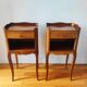 Paire de tables de chevet en bois style Louis XV