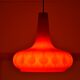 Suspension Putzler en opaline rouge vintage 1970s