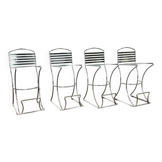 Set of 4 vintage bar stools