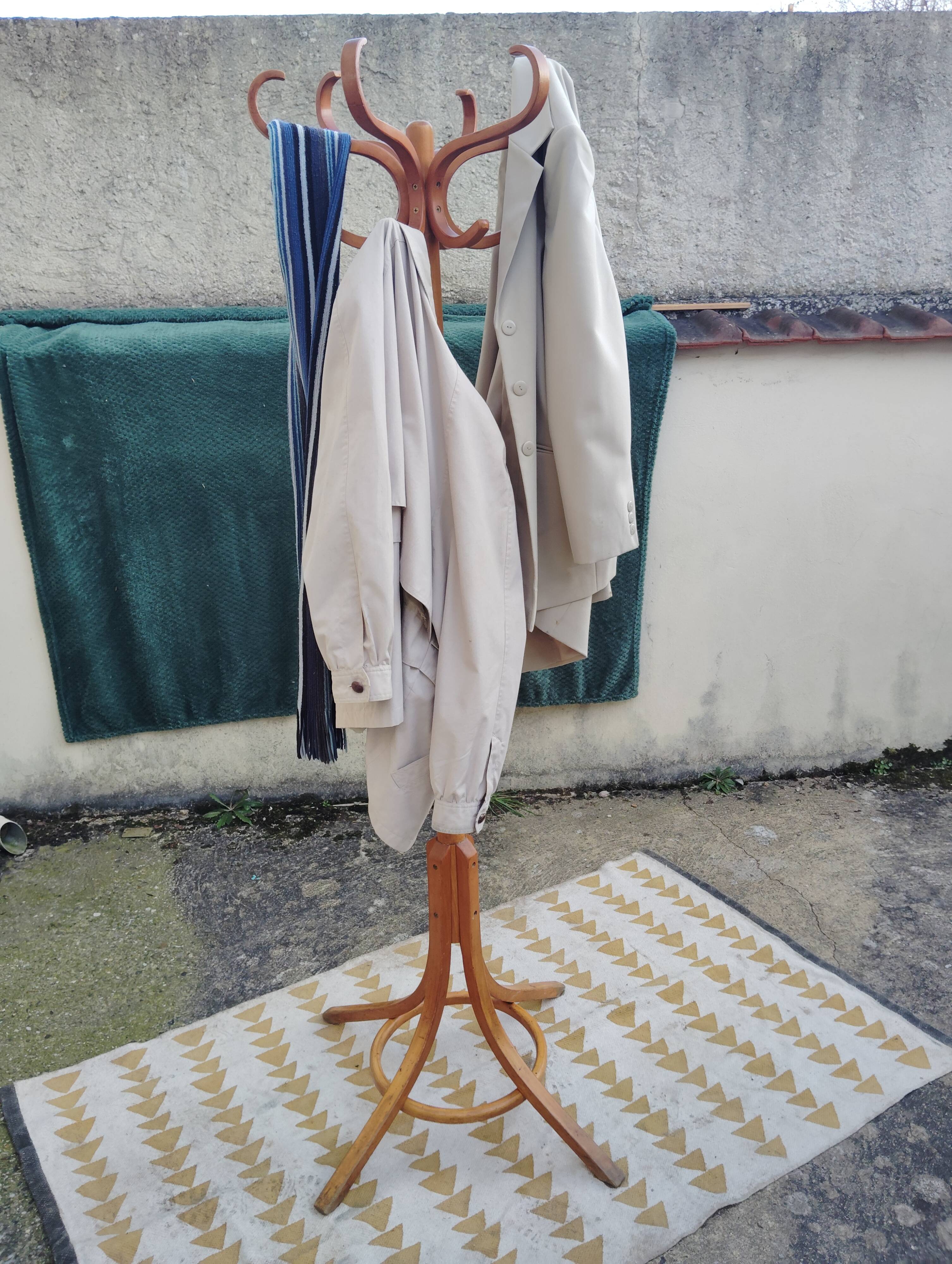 Parrot coat rack attributed to the "Baumann" house.