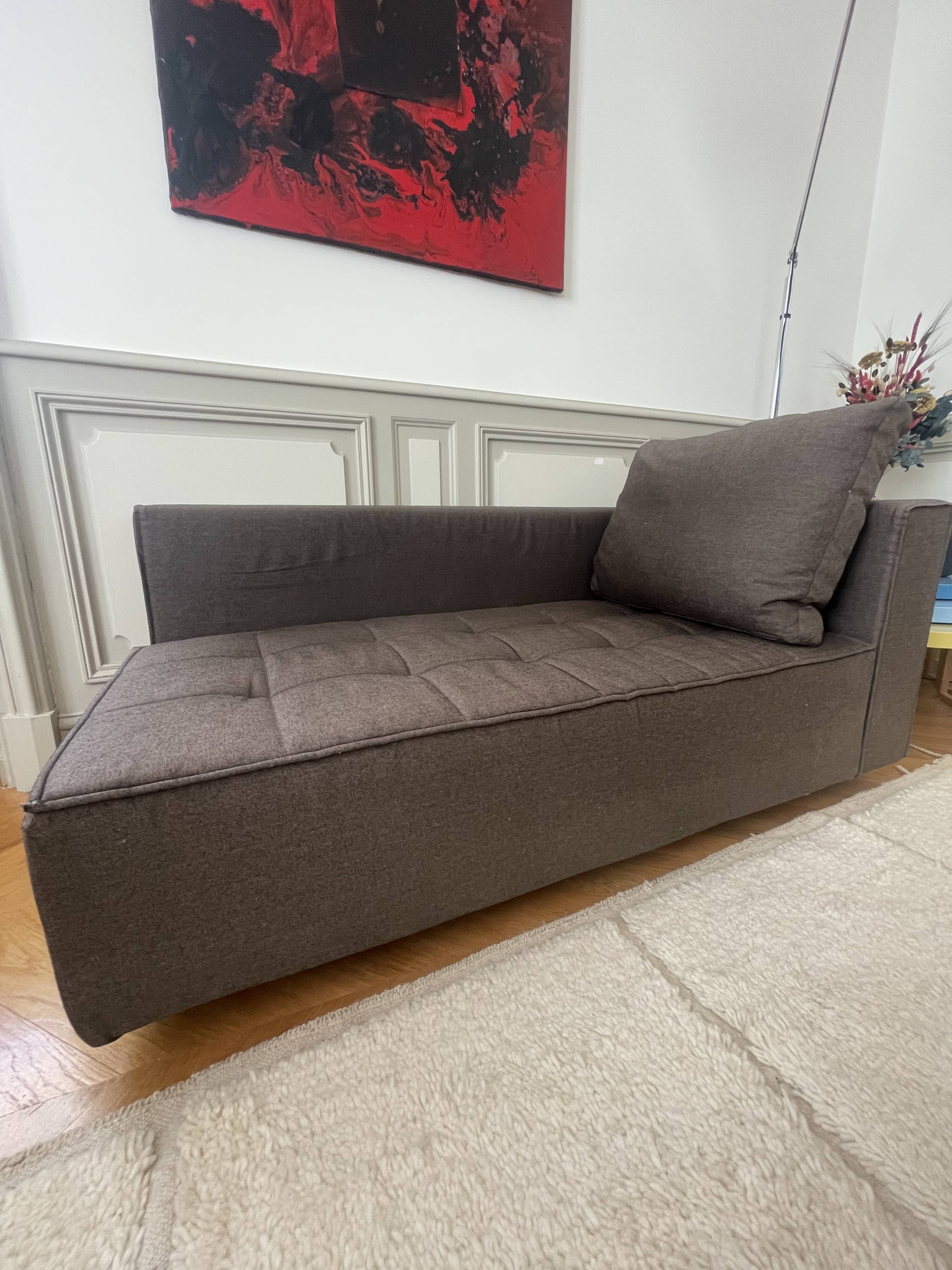 Ensemble canapé et méridienne Zanotta Kilt par Emaf Progetti