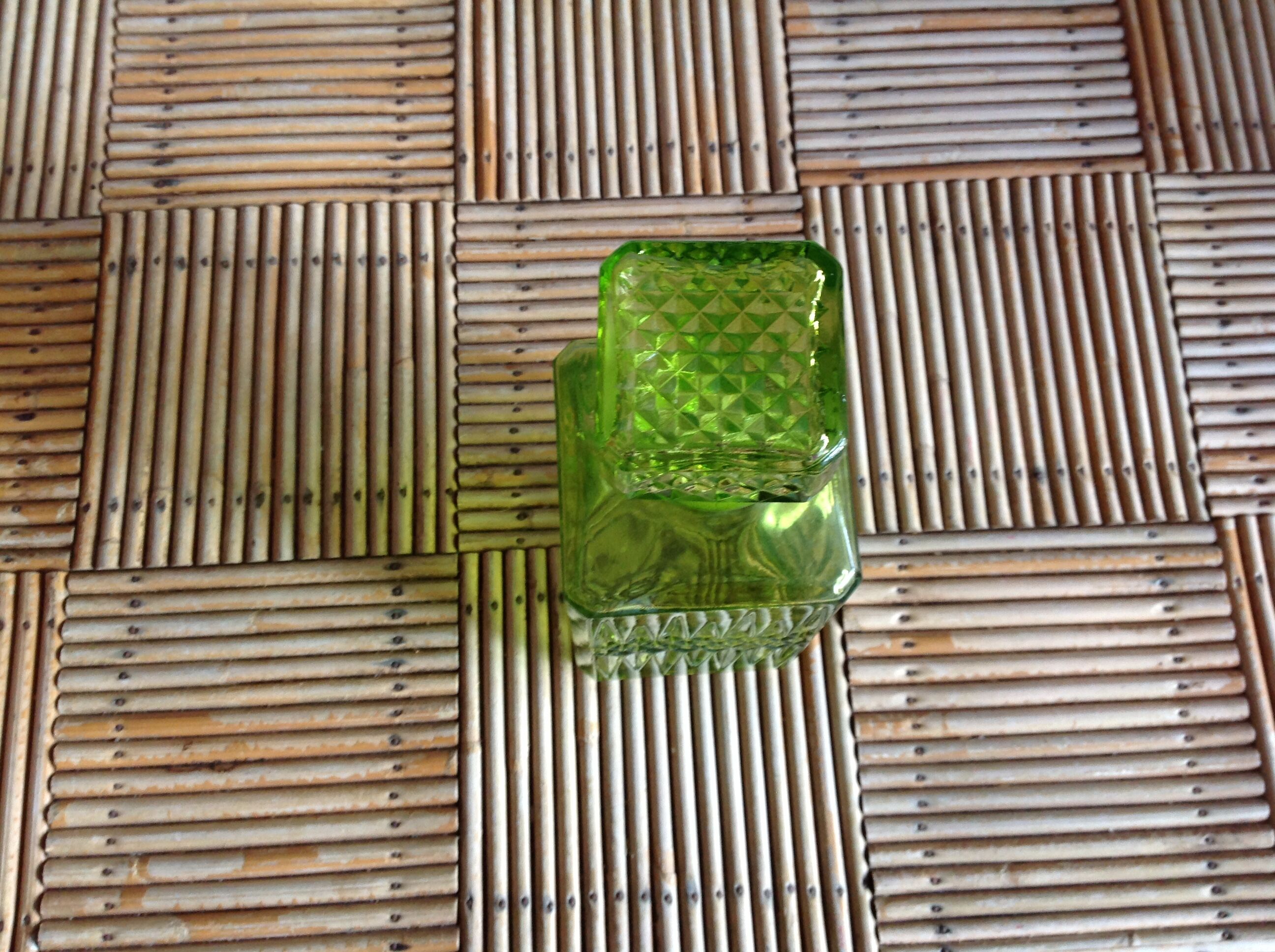 Vintage green carafe