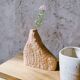 Solid wood ash soliflore hand-carved