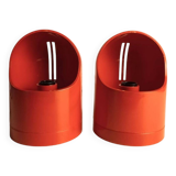Paire de lampes de table Gedy en plastique Makio Hasuike