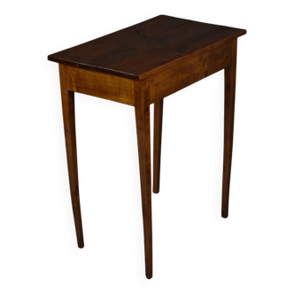 Table d'appoint ancienne en noyer, fin du XIXe siècle – restaurée