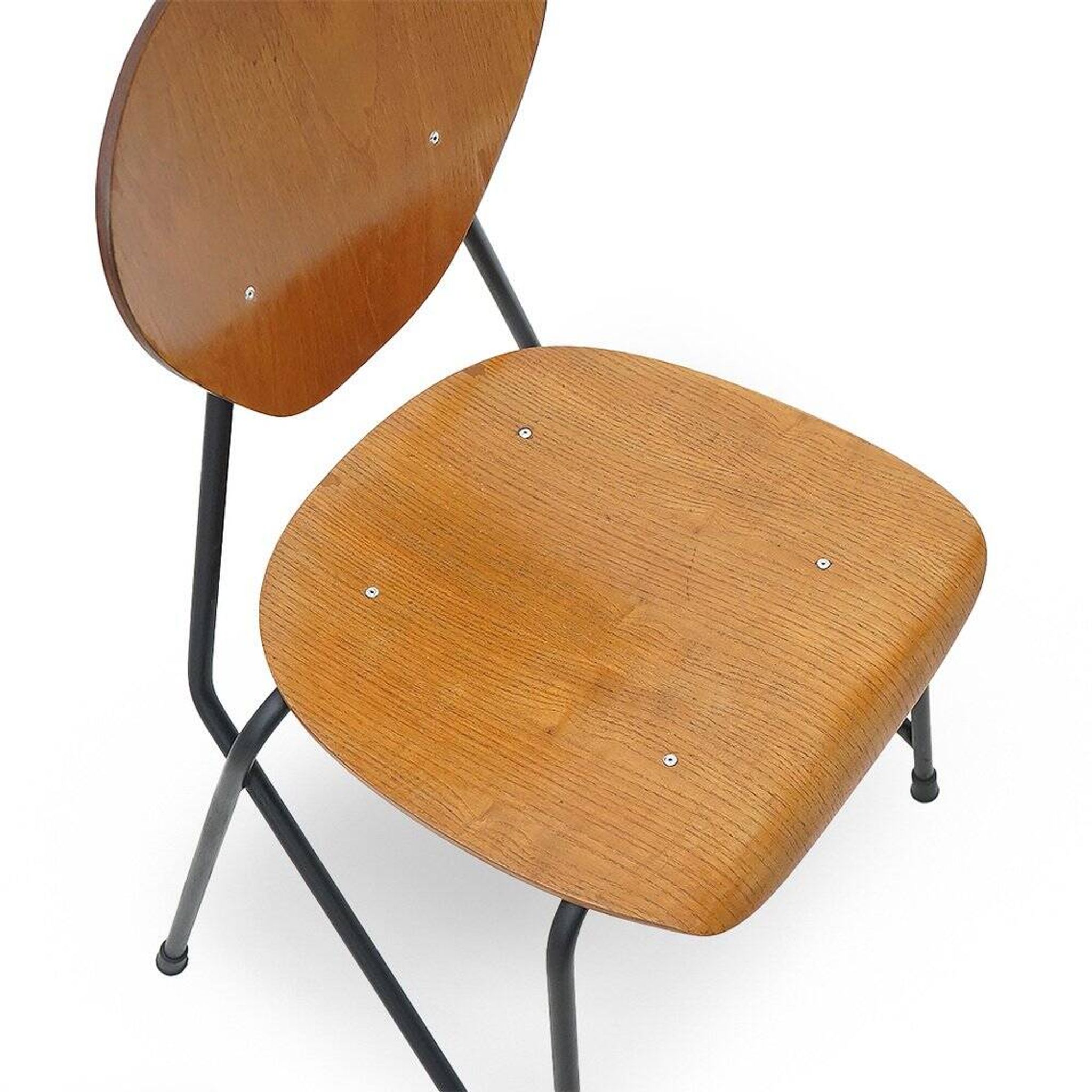 Vintage chairs by Aurelio Villari for Isa Bergamo, 1950s, set of 4.
