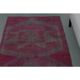 1970s Vintage Turkish Oushak Handmade Wool Cotton Purple Runner Rug 86x261
