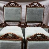 Ensemble de 8 chaises Renaissance