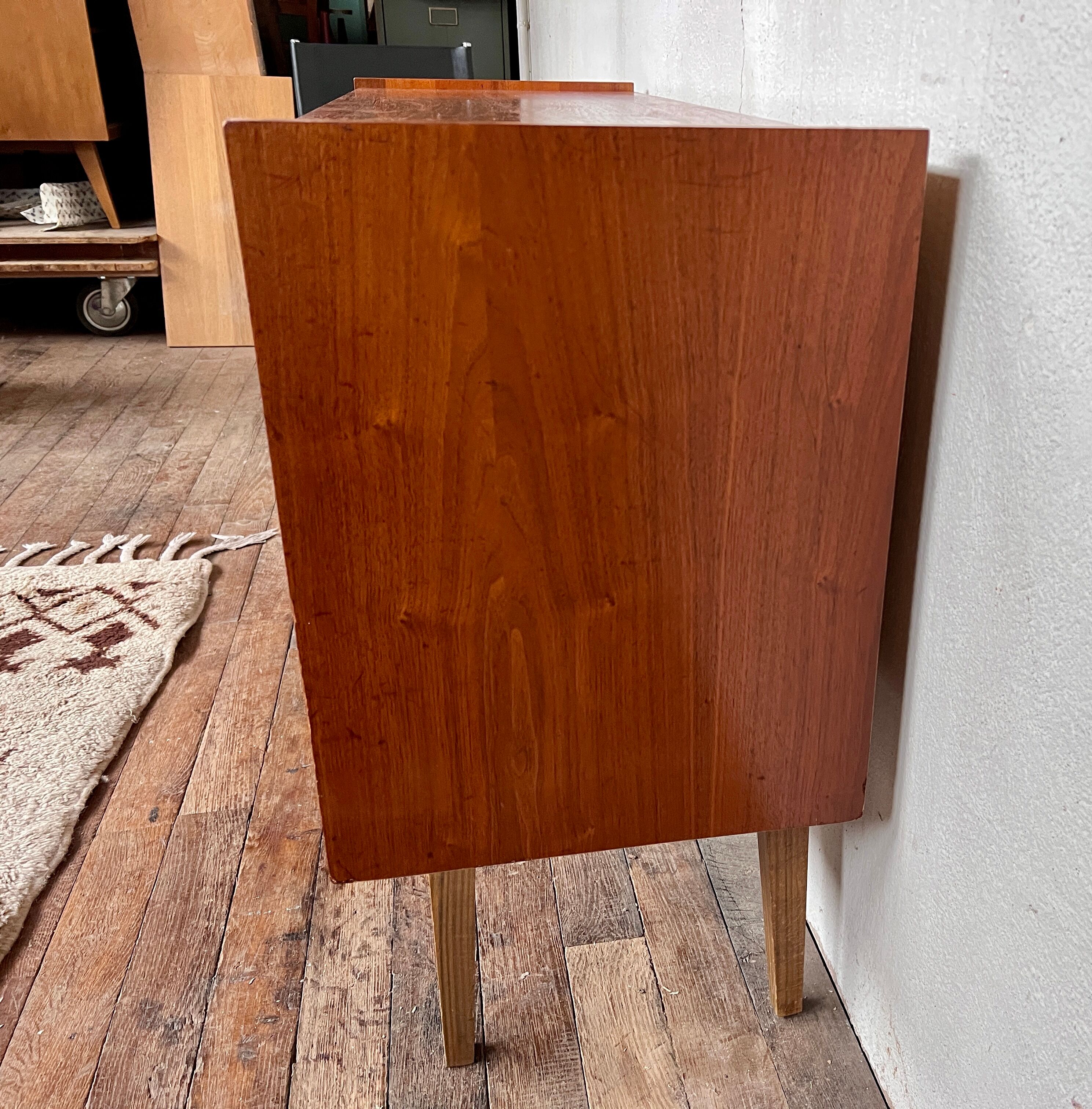 Vintage teak compass feet