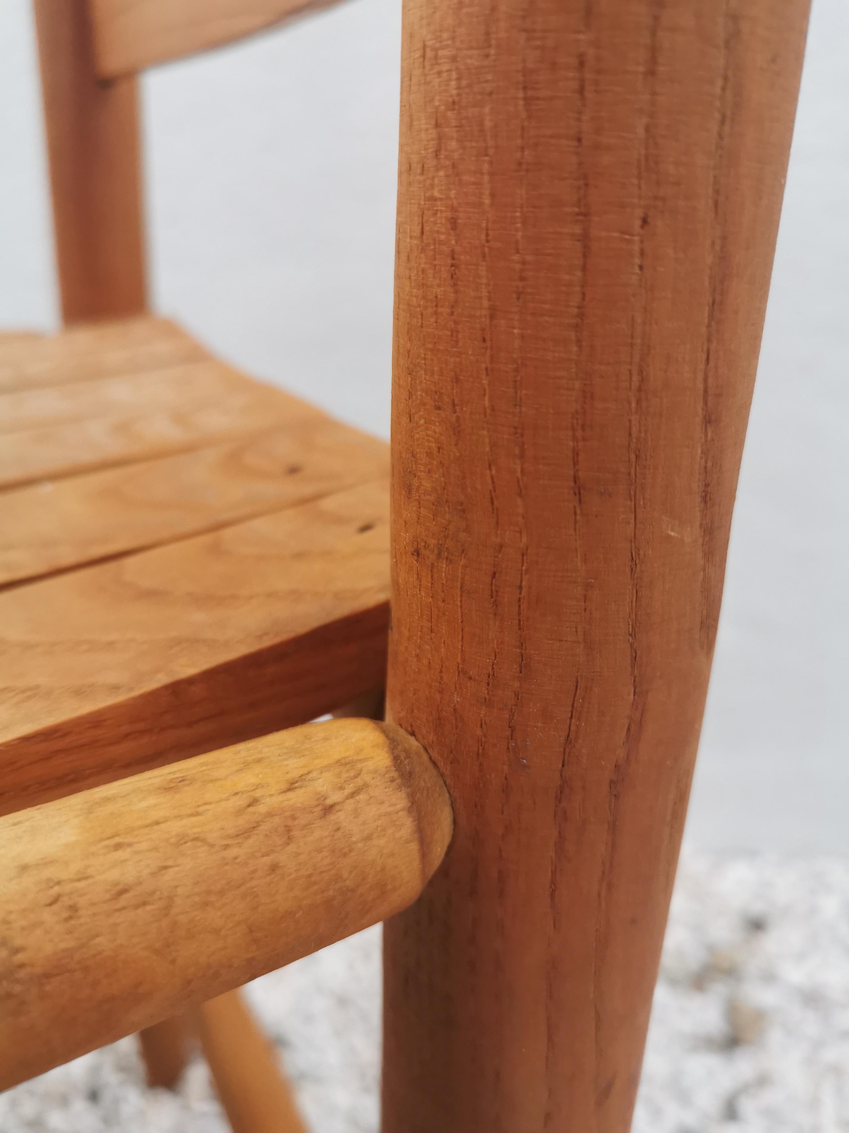 Mid-century pine chair