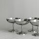 6 stainless steel footed bowls