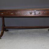 English mahogany bureau plat circa 1900