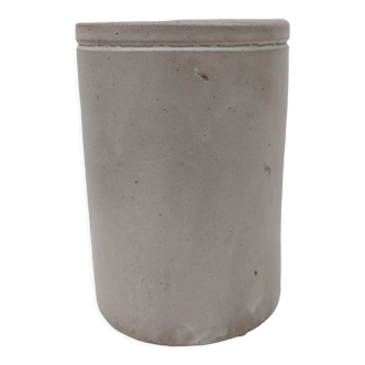 Old pot in glazed stoneware
