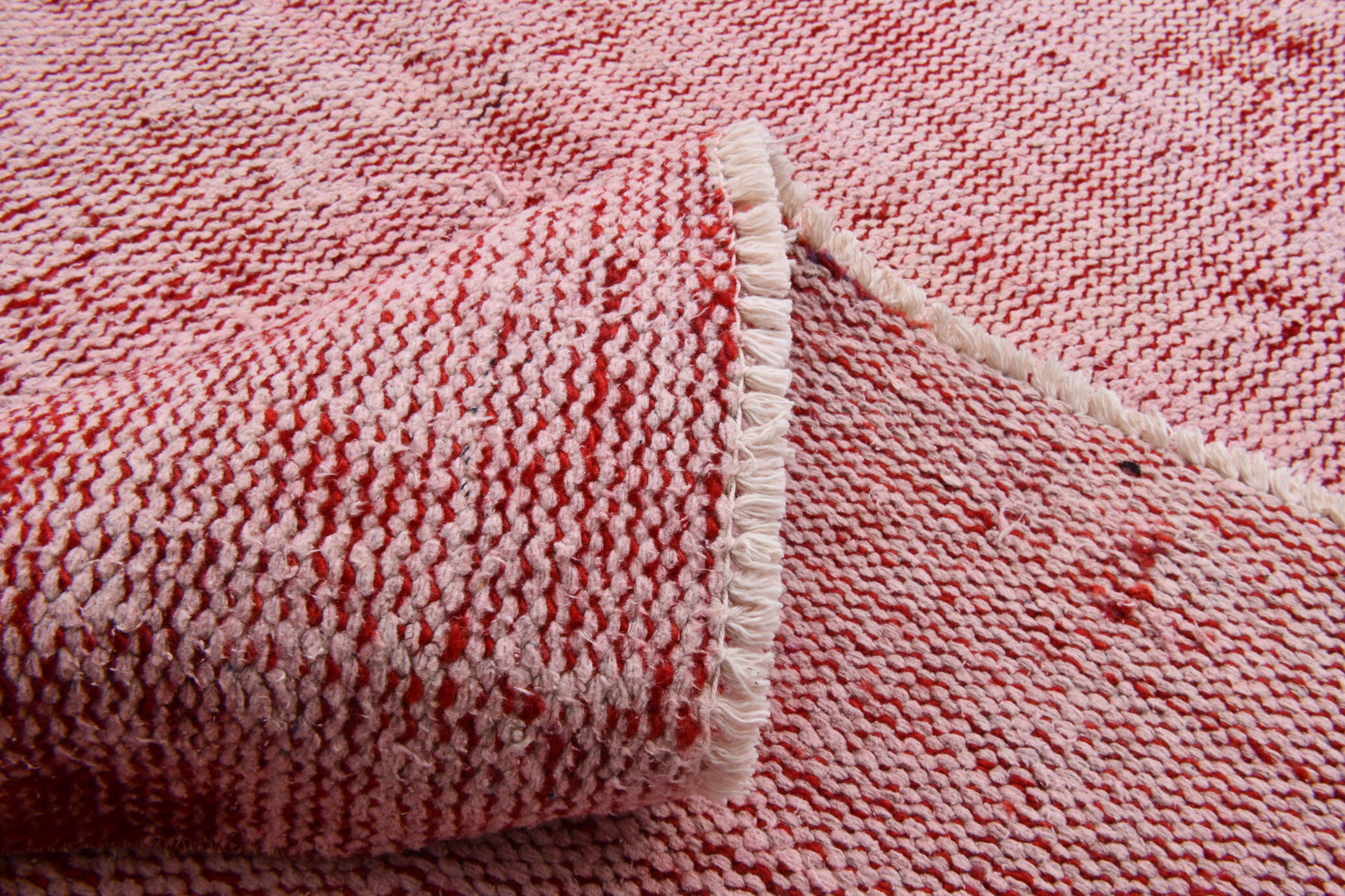 Pale red modern vintage rug