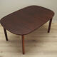 Table en palissandre, design danois, années 1970, fabriquée au Danemark